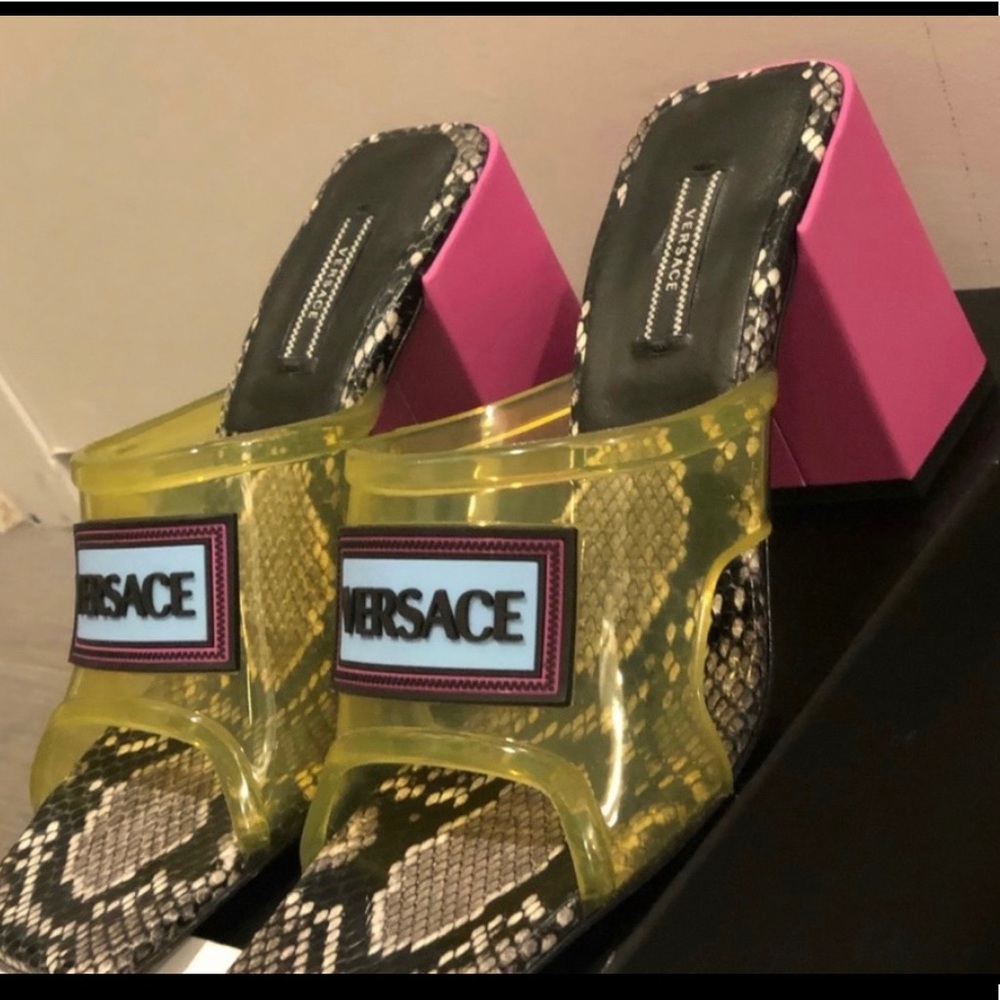 Versace pvc heels